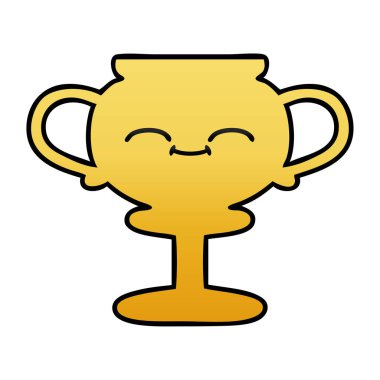 bir kupa degrade gölgeli çizgi film