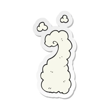 bir çizgi film nefes duman çıkartması