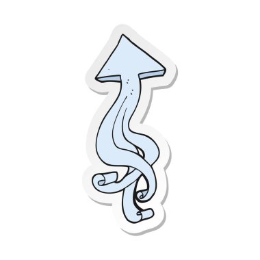 etiket bir karikatür ok