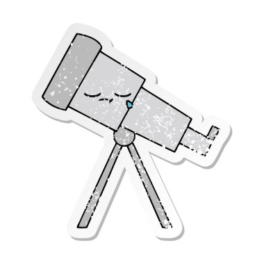 sevimli çizgi Teleskobu sıkıntılı etiket