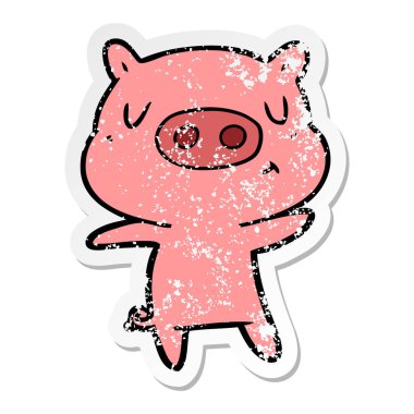 çizgi film içerik domuz bir sıkıntılı etiket