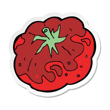 etiket bir karikatür domates