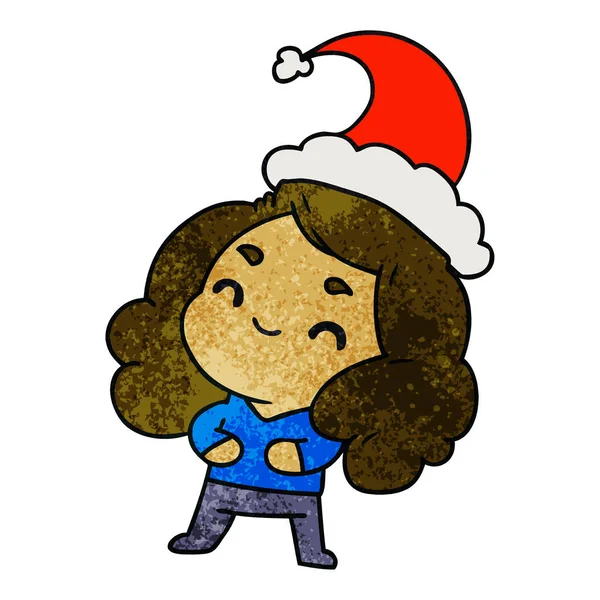 Noel dokulu karikatür kawaii kız