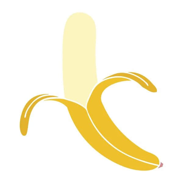 Quirky hand drawn cartoon banana — Stock Vector