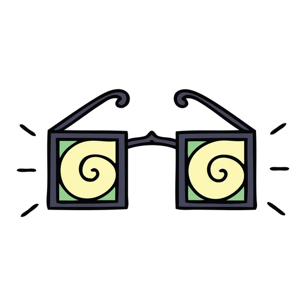 Симпатичный Мультфильм Гипнотических Очках — стоковый вектор