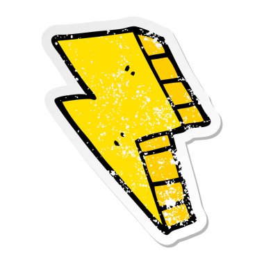 çizgi film şimşek sıkıntılı etiket