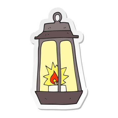 bir çizgi film fener etiket