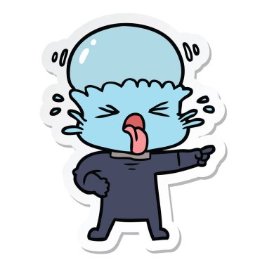 etiket bir tiksinti çizgi film yabancı