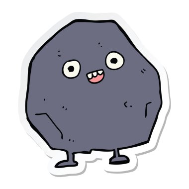 etiket bir karikatür kaya