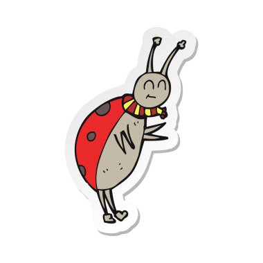 çizgi film böceğinin etiket