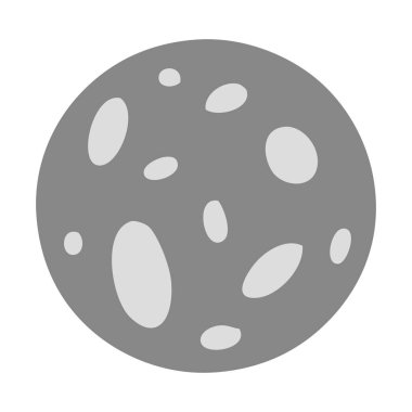 elle çizilmiş karikatür doodle bir dolunay