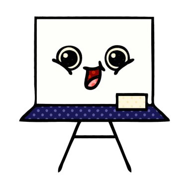 çizgi roman tarzı karikatür bir beyaz tahta