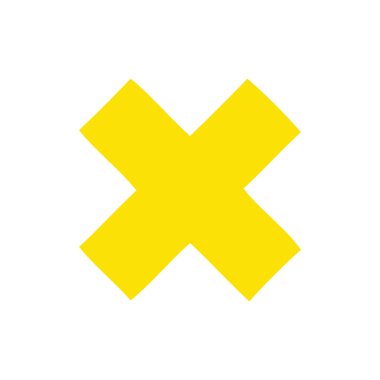 düz renk retro karikatür çarpma sembolü