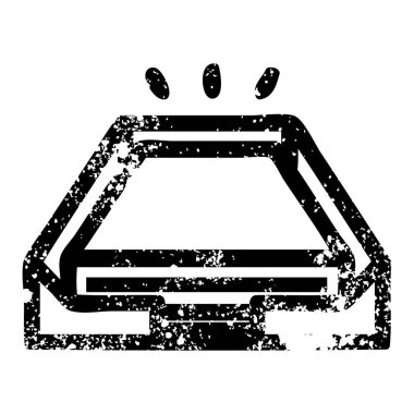 düşük ofis kağıt yığını sıkıntılı simgesi simgesi