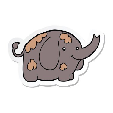 etiket bir çizgi fil