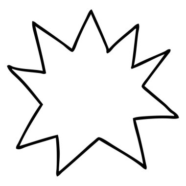 el çizim için çizilmiş doodle beyaz bir işareti