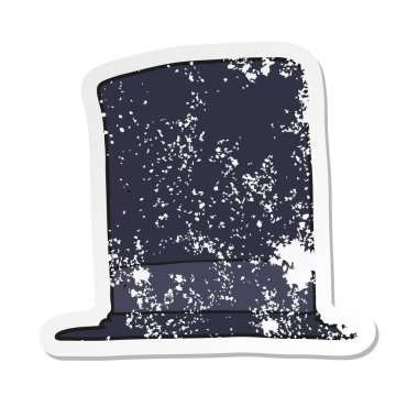 bir çizgi film top çırpıda Retro sıkıntılı etiket