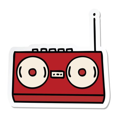 etiket sevimli çizgi stereo