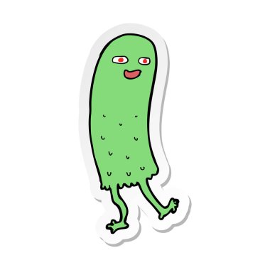 etiket bir karikatür komik hayalet