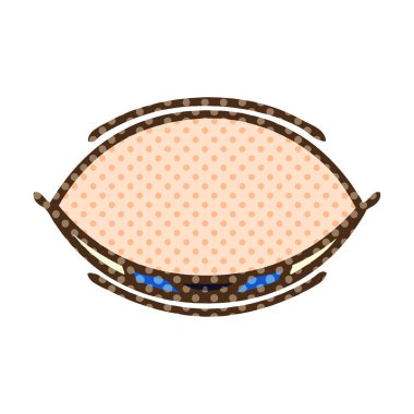 çizgi roman tarzı çizgi film uyuyan bir göz