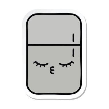 sevimli çizgi buzdolabı dondurucu etiket