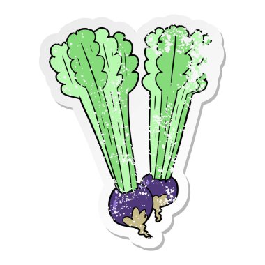 bir çizgi film pancar sıkıntılı etiket