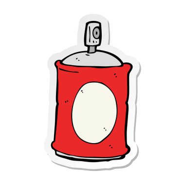 etiket bir karikatür sprey olabilir