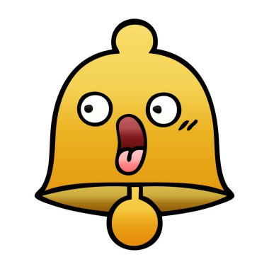 bir çan degrade gölgeli çizgi film