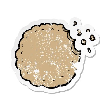 bir çizgi film cookielerin sıkıntılı etiket