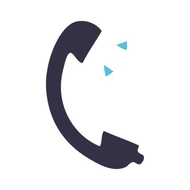 düz renk retro karikatür bir telefon yakışıklı