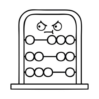 Çizim karikatür abacus