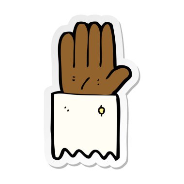 çizgi film el simgesi etiket