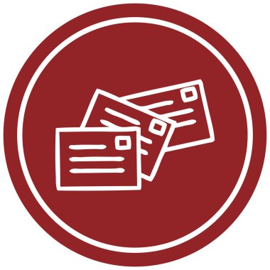 harfler dairesel simgesi yığını