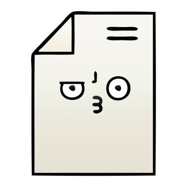 Degrade gölgeli karikatür kağıdın 