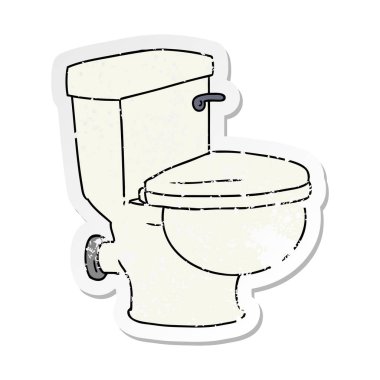 elle çizilmiş etiket karikatür doodle banyo tuvalet sıkıntılı