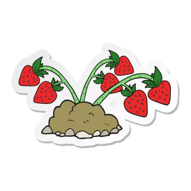 etiket bir çizgi film çilek