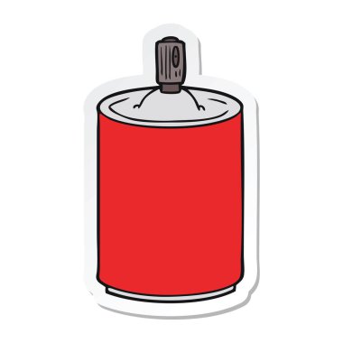 etiket bir karikatür aerosol sprey olabilir