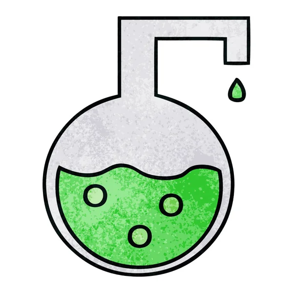 Retro grunge doku karikatür bir bilimsel deney