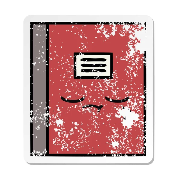 sevimli çizgi Notebook sıkıntılı etiket