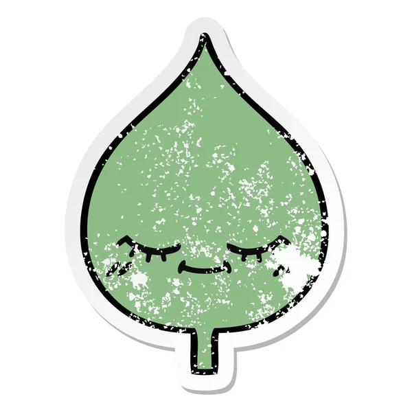 sevimli çizgi ekspresiyon yaprak sıkıntılı etiket