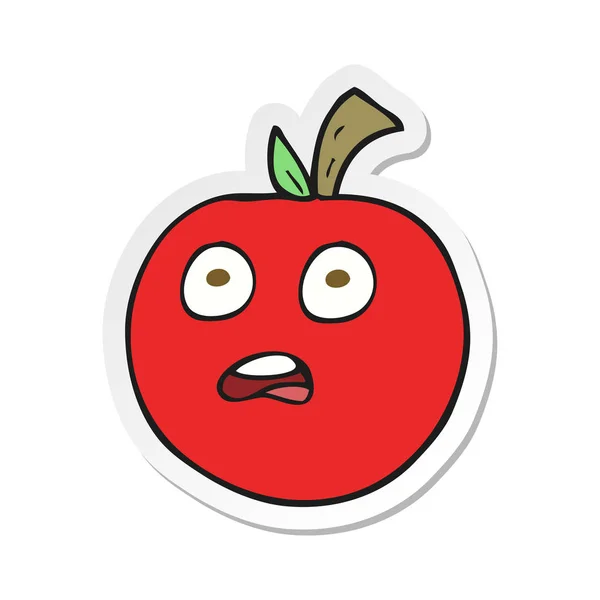 Etiqueta Tomate Desenho Animado —  Vetores de Stock