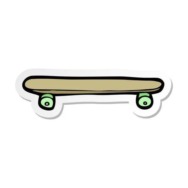 Adesivo Cartone Animato Skateboard — Vettoriale Stock
