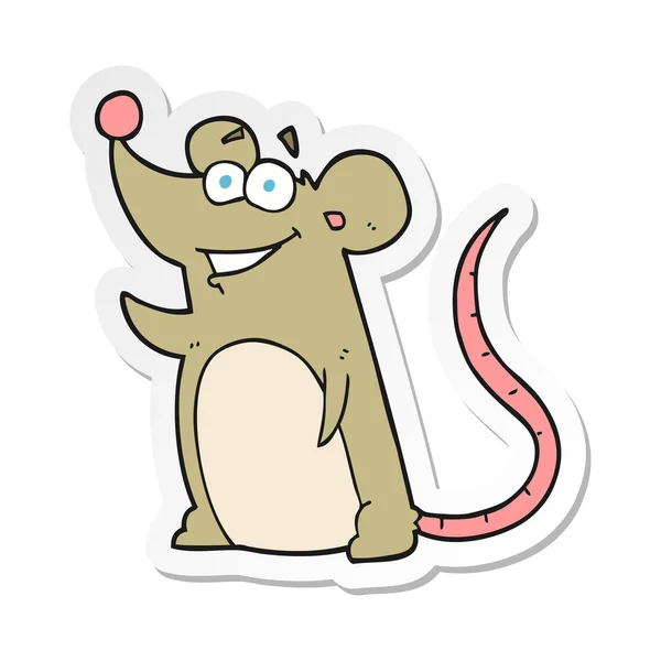 Nálepka Kreslená Myš — Stockový vektor