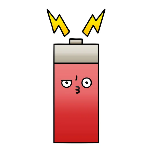 Přechodů Šedě Kreslený Baterie — Stockový vektor