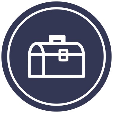 Araç kutusu dairesel simge simgesine