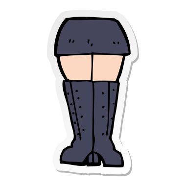 etiket bir karikatür bacak