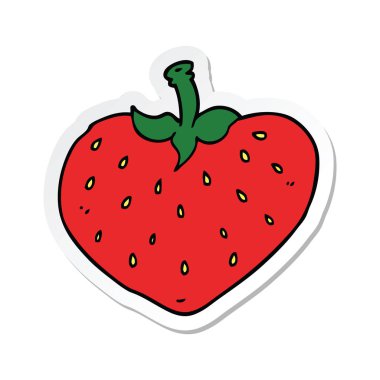 bir çizgi film çilek etiket