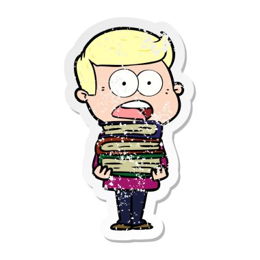 bir karikatür dostum şok sıkıntılı etiket