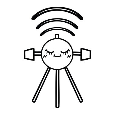 Çizim karikatür bir uydu