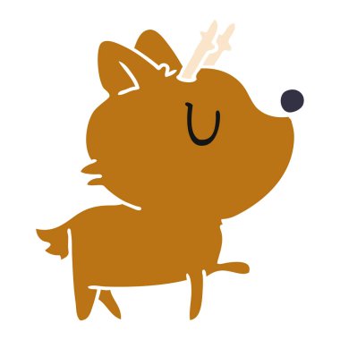 karikatür kawaii sevimli geyik